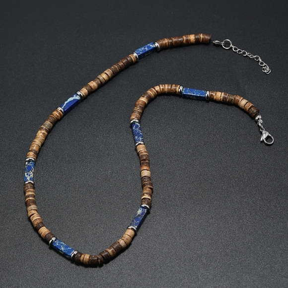 Beads Men's Necklace - Picture 1 of 3